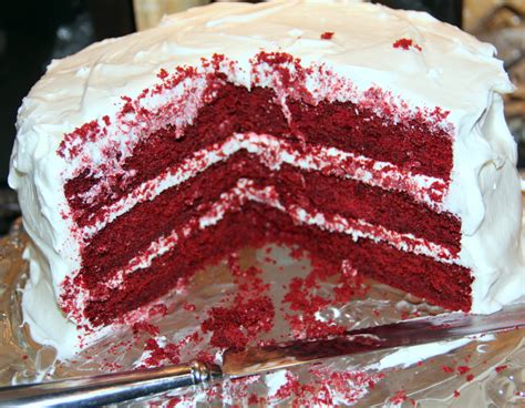 Southern Red Velvet Cake With Cream Cheese Frosting