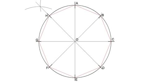 How To Divide A Circle Into Eight Equal Parts Youtube