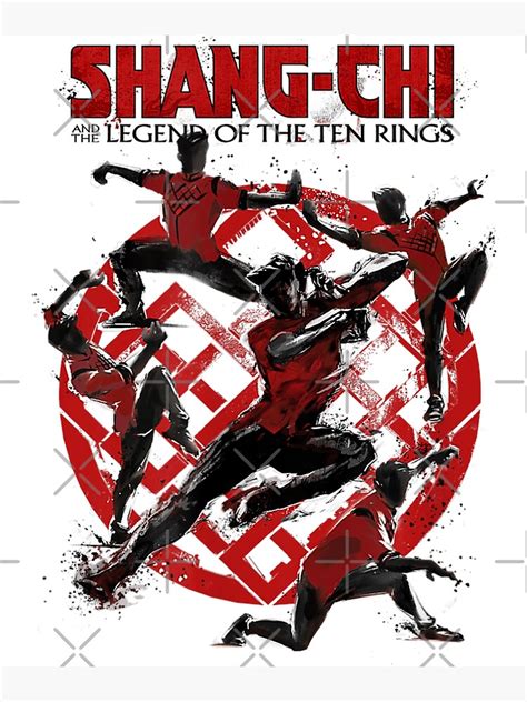 Shang Chi Poses Logo Shang Chi Legend Of The Ten Rings Poster By