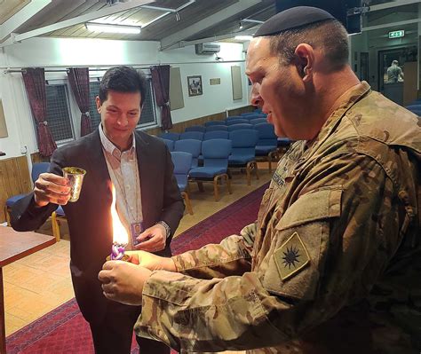 Chaplain Helps Jewish Soldiers Celebrate Their Faith Holidays While In