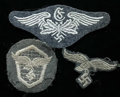 Original Group Of Wwii German Luftwaffe Airforce Uniform Removed