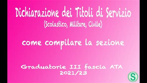 50 del 3 marzo 2021 contenente il nuovo bando ata 2021 agli uffici scolastici regionali (usr), e nei prossimi giorni avverrà la pubblicazione in gazzetta ufficiale. Graduatoria Terza Fascia ATA: Titoli di Servizio ...