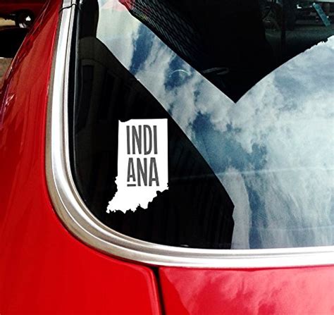 State Of Indiana Car Decal Nudge Printing