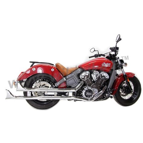 Exhausts Muffler Fishtail Chrome For Indian Scout 15 20