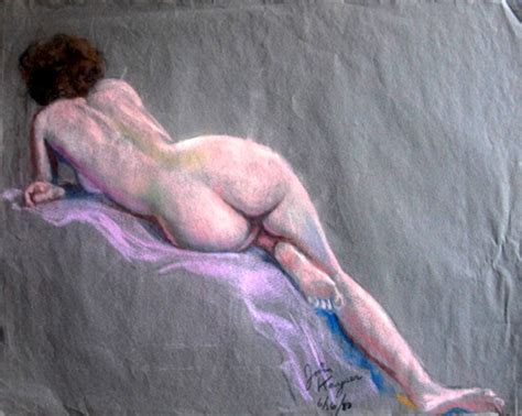 Figure Drawing Nude Pastel Drawings