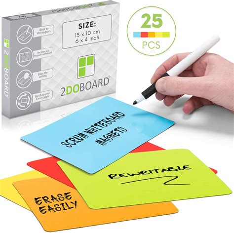 Magnetic Notes Or Magnetic Sticky Notes 6 X 4 Inch Mix 5 Colors