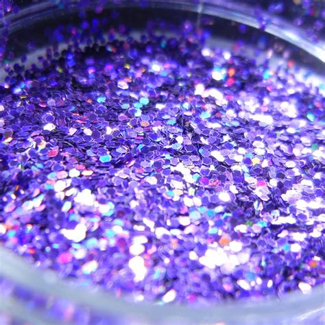 Lavender Purple Holographic Glitter Solvent Resistant Small Etsy