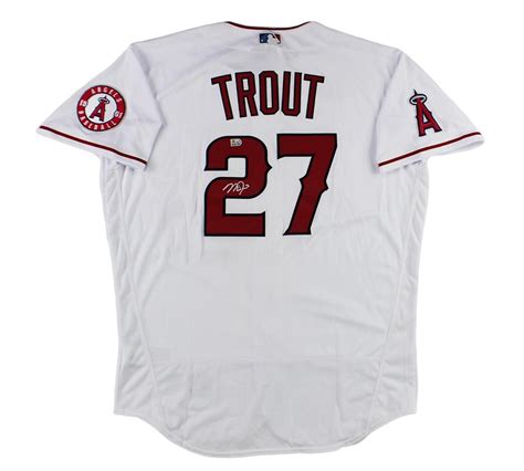 Mike Trout Signed Angels Jersey Mlb Pristine Auction