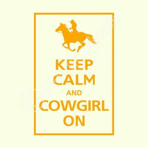 Keep Calm And Cowgirl On Vinyl Wall Decal Wall Art Sticker