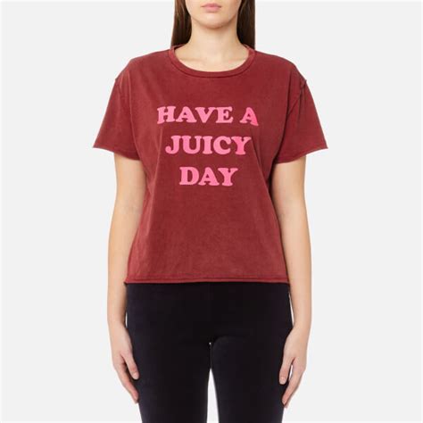 Juicy Couture Women S Juicy By Juicy Have A Juicy Day T Shirt Ruby