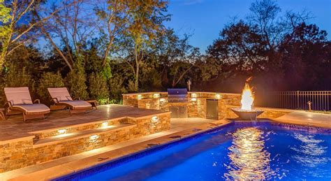 The Ultimate Pool Luxury Outdoor Kitchen And Living Space Peek Pools