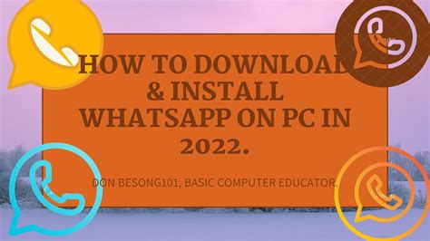How To Download And Install Whatsapp On Pc In 2022 Youtube