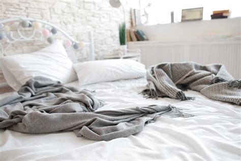 Unmade Messy Bed After Lovers In Motel Stock Image Image Of Bedding Comfortable