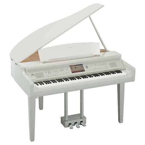 Yamaha Cvp Clavinova Digital Grand Piano Polished White At Gear Music