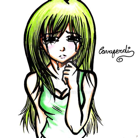 Anime Girl Cry By Cavaferdi On Deviantart