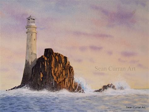 Irelands Teardrop Fastnet Lighthouse Print Artist T Gallery