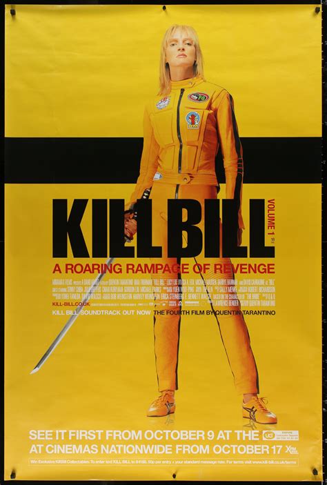 Kill Bill Volume 1 Movie Poster 40x60 Original Vintage Movie Poster