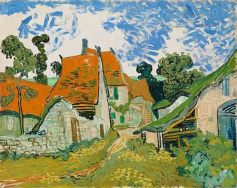 Street In Auvers Sur Oise Vincent Van Gogh Dutch Zundert 18531890