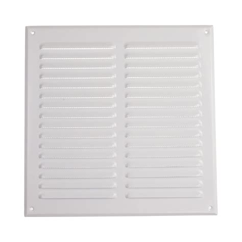 Vent Systems 10x10 Inch White Metal Vent Cover Squared Soffit