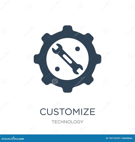 Customize Icon In Trendy Design Style Customize Icon Isolated On White