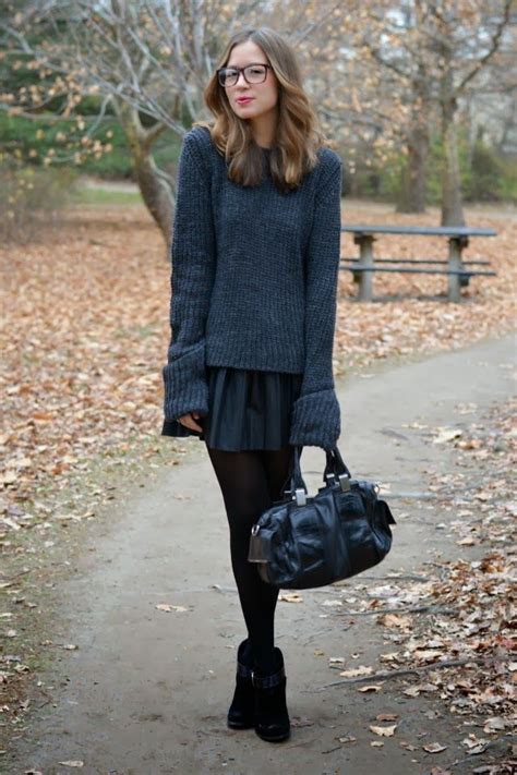 How To Wear Black Leather Skirts Fashiontasty Black