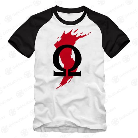 Camiseta Raglan God Of War Omega Logo Elo7 Produtos Especiais
