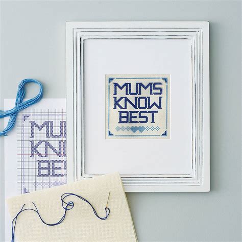 Mums Know Best Cross Stitch Kit By Onneke