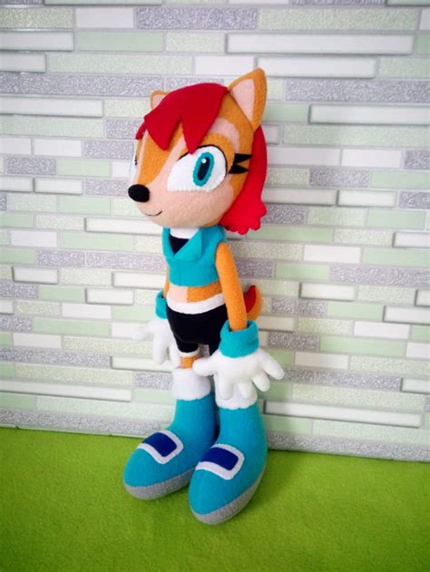 Sally Acorn Plush Sonic Plush Stuffed Animal 14 35 Etsy Uk