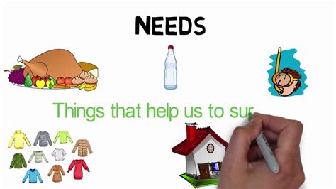 What Is The Difference Between Needs And Wants Kids Youtube