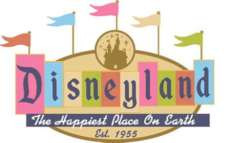 Disneyland 1955 Logo Png Clipart Of Disney Land 380x400 Png Images