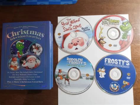 Christmas Tv Favorites Dvd 2007 4 Disc Set Rudolph Frosty Grinch