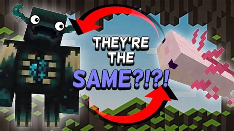 Minecraft Wardens And Axolotls Are The Same Minecraft 117 Update