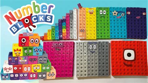 Diy Building And Making Numberblock 0 100 Club From Mathlink Cubes Asmr