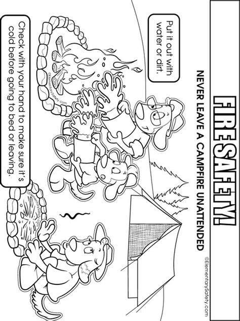 Fire Safety Coloring Pages Free Printable Fire Safety Coloring Pages