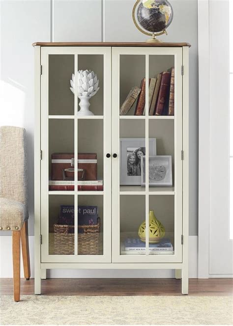 The average price for display cabinets ranges from $100 to $3,000. Storage Cabinet With Glass Doors Display Solutions Front ...