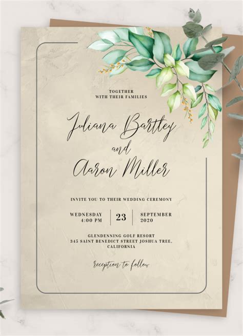 Dusty Blue Wedding Invitation Templates Que Mashdez