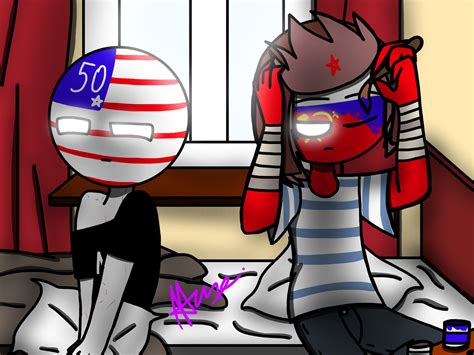 Rusame Countryhumans Ussrame Ameussr Russia America Ussr Country Humor Country Men
