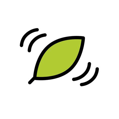🍃 Leaf Fluttering In Wind Emoji Leaf Emoji