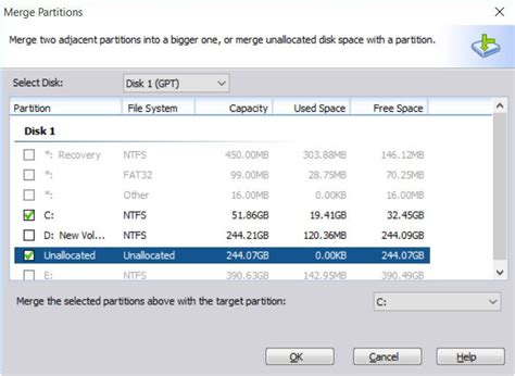 How To Move Unallocated Space To C Drive In Windows
