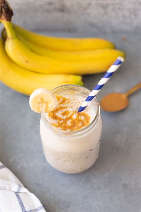 Banana And Peanut Butter Smoothie The Clean Eating Couple