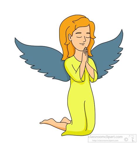 Angel Clipart Angel On Her Knees Praying Clipart 563 Classroom Clipart