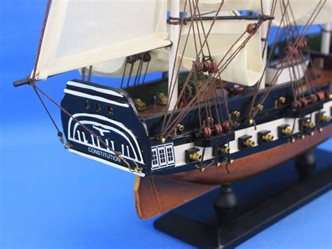 Buy Wooden Uss Constitution Tall Model Ship 24in Model Ships