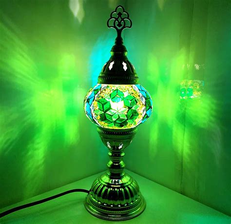 Handcrafted Turkish Moroccan Tiffany Style Mosaic Desk Lamps Bigamart