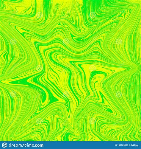 Liquid Marble Abstract Green And Yellow Cool For Use