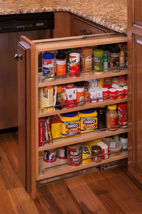 Building a spice rack to help organize our kitchen cabinet. Pull-Out Spice Rack | For the Home | Pinterest