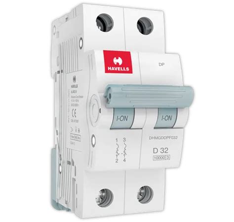 Havells Noof Poles Double Pole Solar Ac Mcb Single Phase 32a At Rs