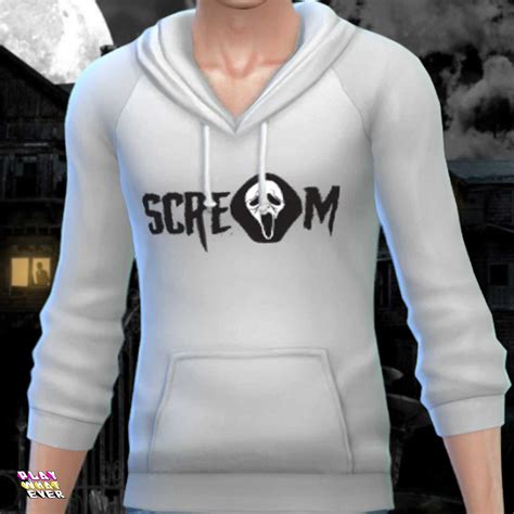 Sims 4 Cc Scream Scream Hoodie Playwhatever