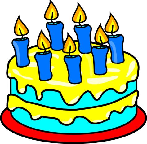 5th Birthday Cake Clipart