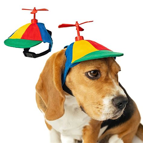 Lb Brand Funny Propeller Dog Hat With Ear Holes And Adjustable Chin