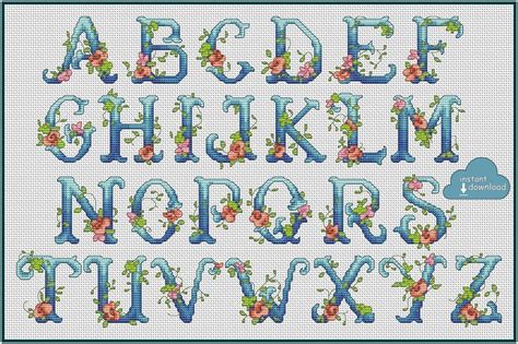 Find patterns for kids, adults, and home. Floral ABC Cross Stitch Pattern PDF + XSD Download